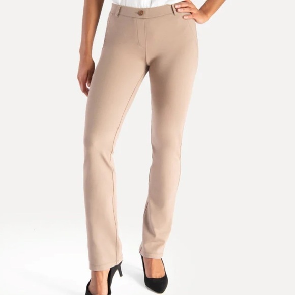 Betabrand Straight-Leg Classic Dress Pant Yoga Pants - Picture 4 of 13